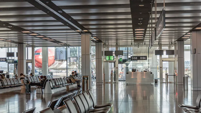 공항 탑승구 게이트